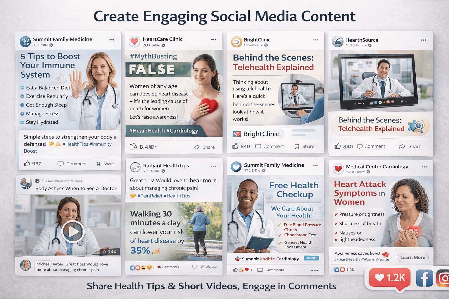create engaging social media contents
