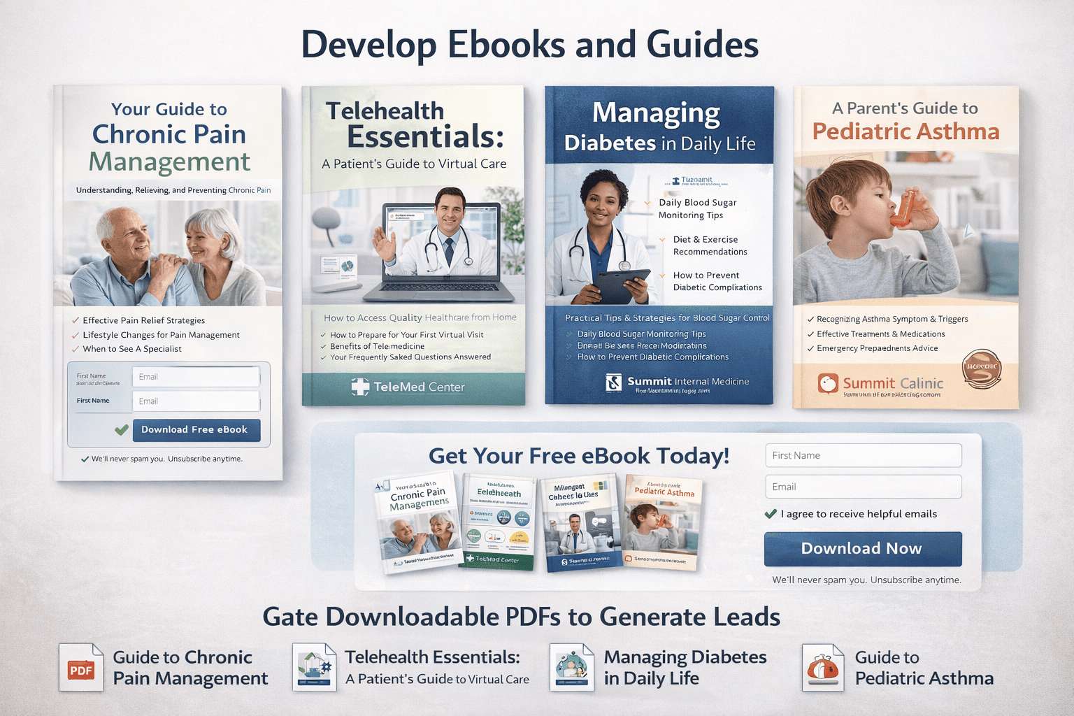 develop ebooks and guides