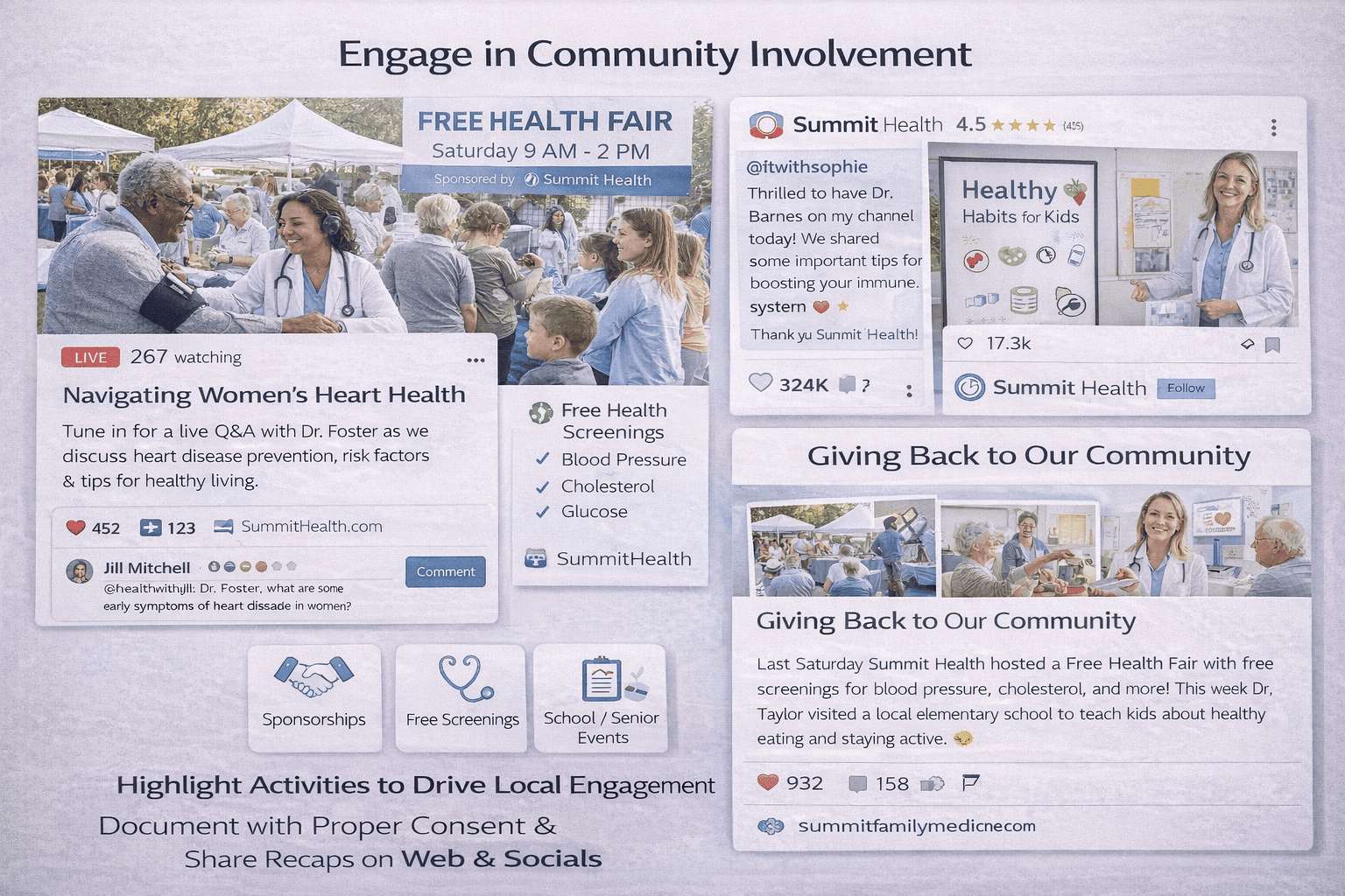 engage in community involvement