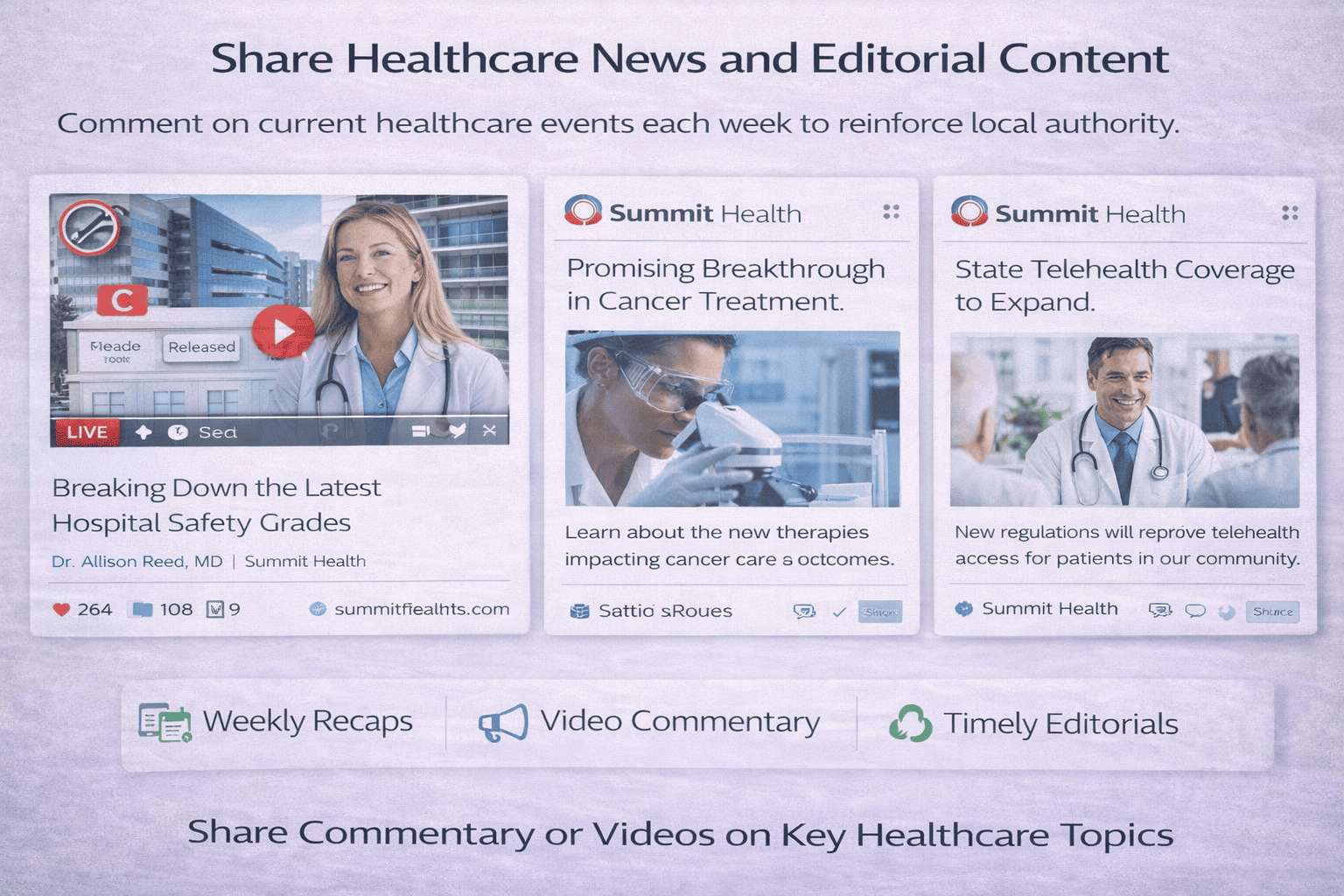 share healthcare news and editorial content