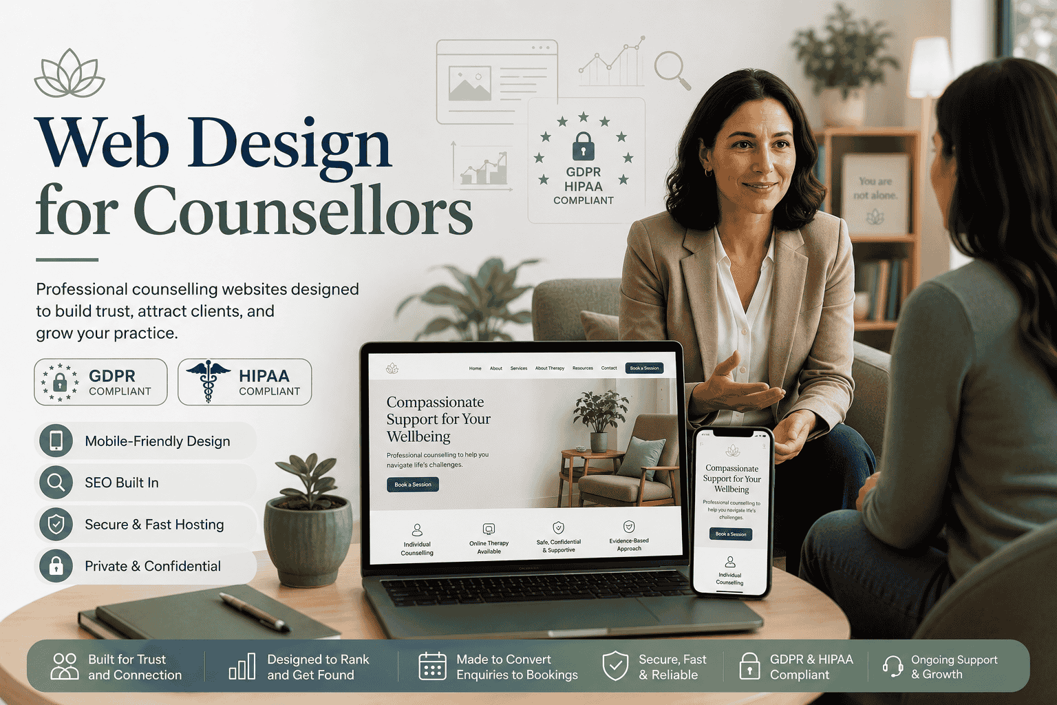 Web Design for Counsellors Healthcare IT Solutions